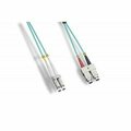 Swe-Tech 3C LC/UPC to SC/UPC OM4 Duplex 2.0mm Fiber Optic Patch Cord, OFNR, 50/125 10Gbit, Aqua, 5 meter16.5ft FWTLCSC-41005